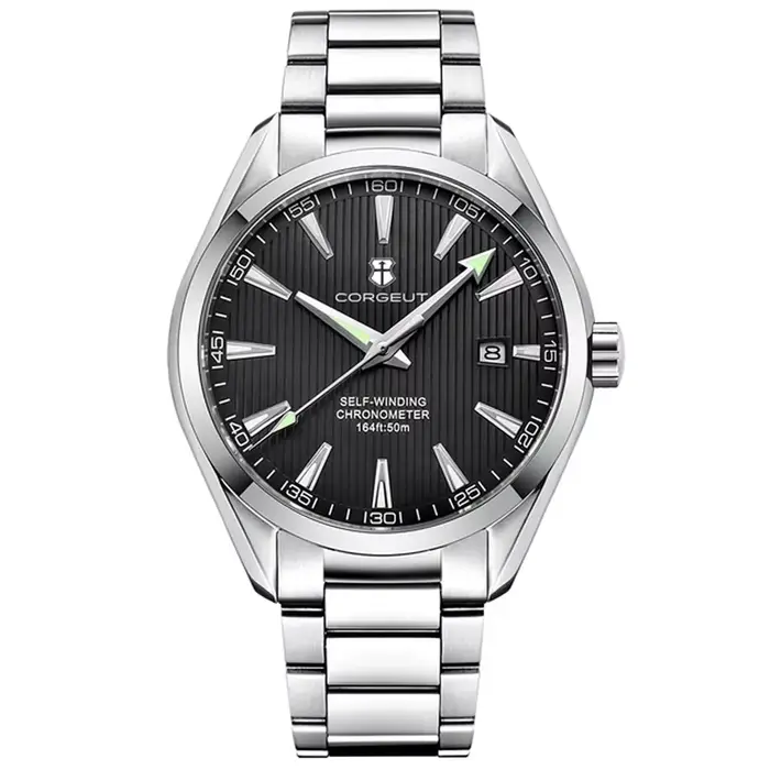 Corgeut 41mm luxe NH35 Movt homme Sport horloge automatique Relogio Masculino mécanique montre-brace