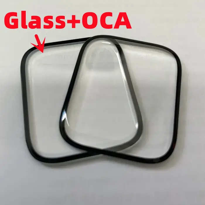 5 pièces/lot pour Apple Watch S7 S8 S9 S10 montre Ultra2 49 45 41MM S5 S3 S4 SE S6 40MM 44mm écran avant lentille extérieure en verre avec OCA