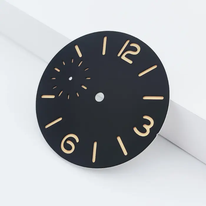 NEITON – cadran de montre noir bleu vert blanc