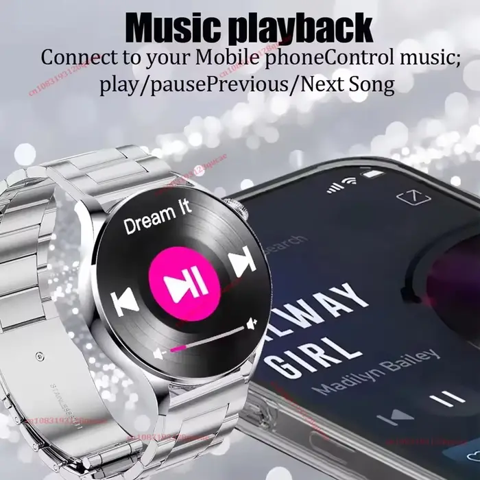Montre connectée pour hommes, plus de 100 modes sportifs, écran tactile HD, contrôle des photos, cadran personnalisable, étanche 5ATM, compatible iOS et Android, Ht22