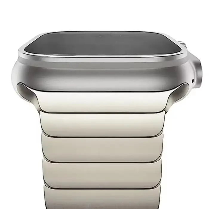 Bracelet de montre en acier pour Apple Watch Ultra 2 49mm/10 9 8 7 46mm 42mm 45mm 41mm pour IWatch Series 6 5 4 3 SE 44mm 38mm