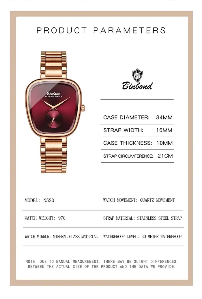 Montre pour femme BINBOND