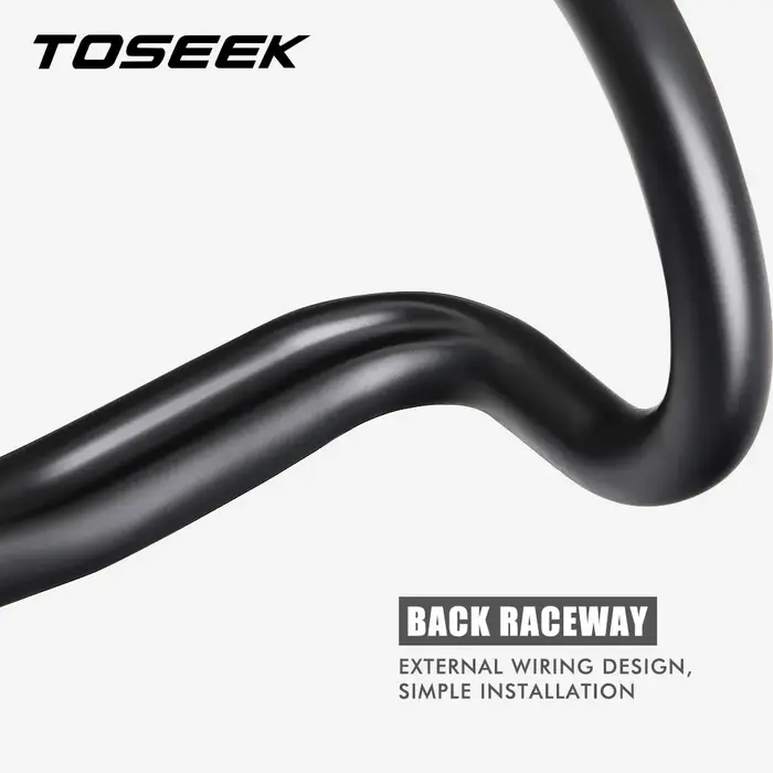 TOSEEK – guidon en carbone pour vélo de route, réduire la résistance, barres coudées, pièces de renf