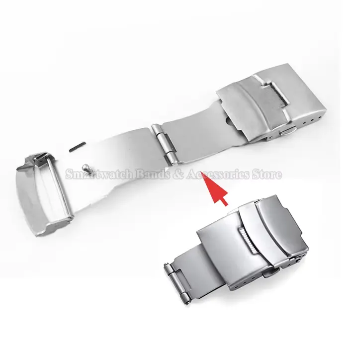 Bracelet de montre en maille requin 4.0mm d'épaisseur pour Omega