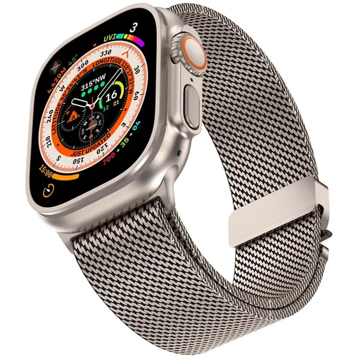Bracelet officiel en titane 1:1 pour Apple watch Ultra Band 49mm S10 46 42 45 44mm 38 40 41