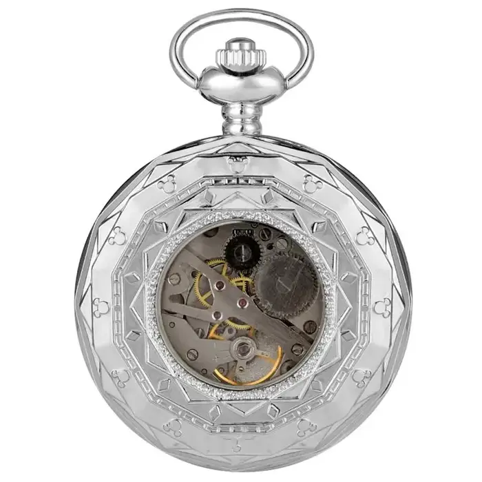 Montre de Poche Mécanique à Remontage Manuel pour Homme et Femme