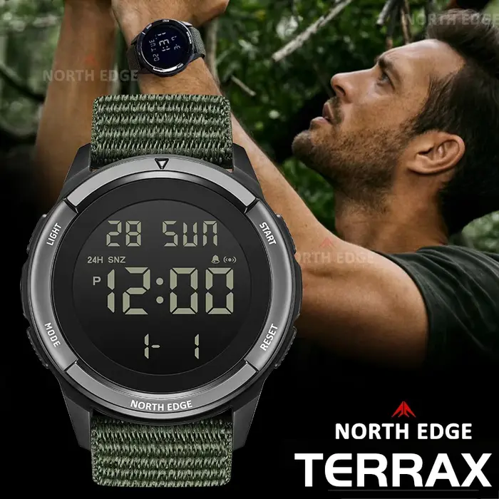 Montres numériques pour hommes NORTH EDGE 2026 TERRAX