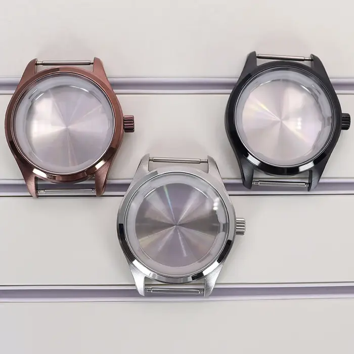Boîtier de montre noir/argent 40mm