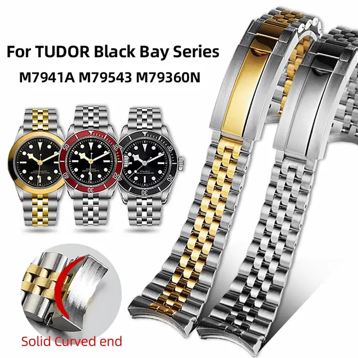 Bracelet de montre Jubilee en acier inoxydable
