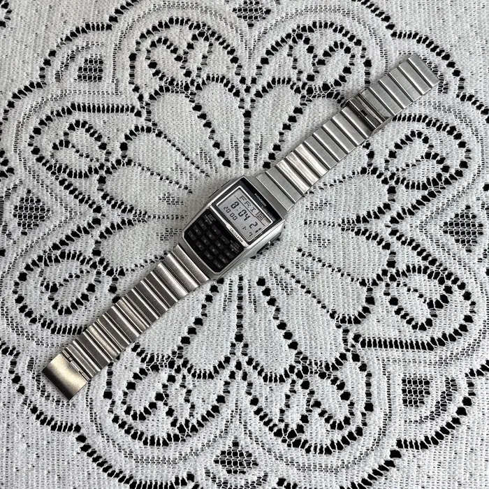 Montres en alliage d'acier inoxydable pour hommes, montres de luxe avec calculatrice, montres LED mu
