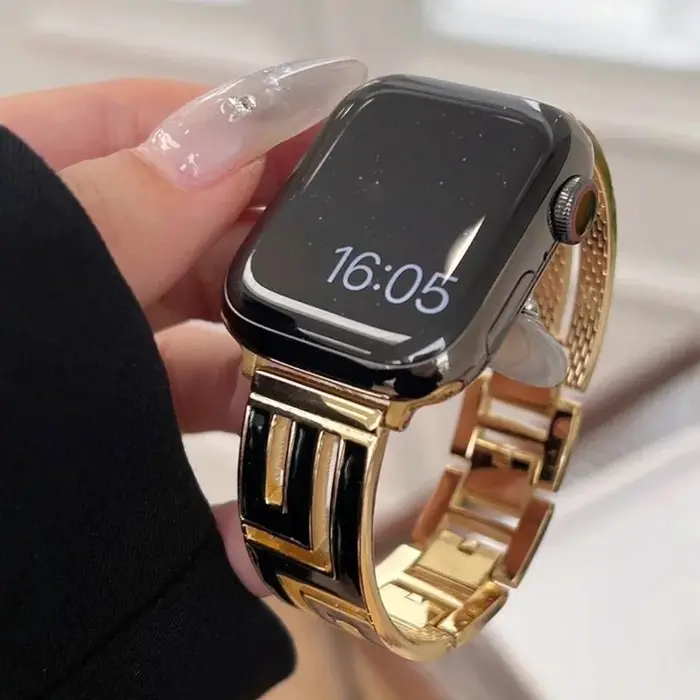 Bracelet croisé en spirale pour Bracelet de montre Apple Ultra 2 49mm 38 40 41 42 44 45 46mm, Bracelet en métal série IWatch 10 9 8 7 6 SE 5 4 3