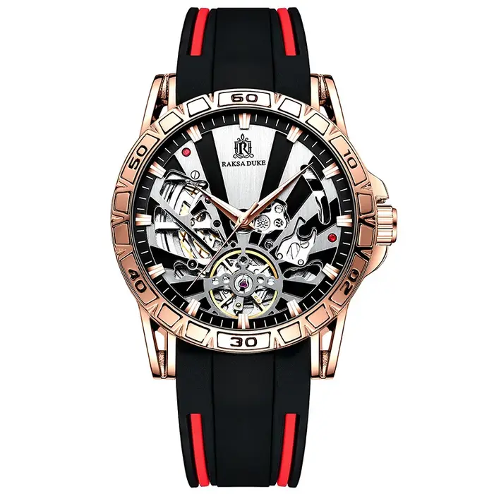 Tourbillon mécanique montre pour hommes de luxe Design de mode décontracté automatique sport étanche homme montre-bracelet Relogio Feminino