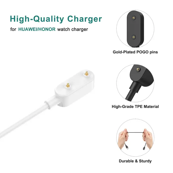 Station de câble de chargeur sans fil pour Huawei Band 8 7 6 Pro Watch Fit 2 Mini