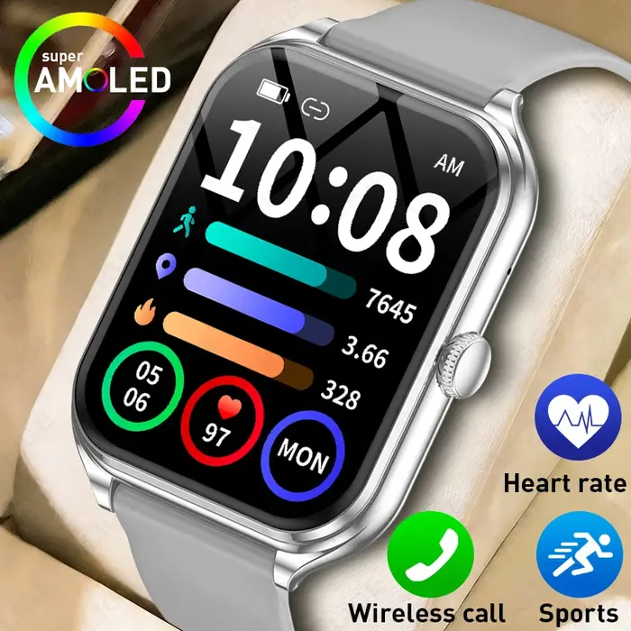 Montre connectée avec moniteur de fréquence cardiaque