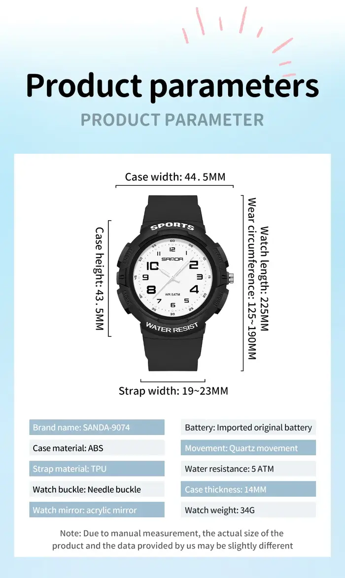 Montre de sport pour enfant SANDA 9074