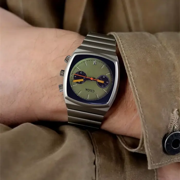 CILOA 2025 Nouvelle montre à quartz pour hommes en acier inoxydable de qualité supérieure - Style business et
