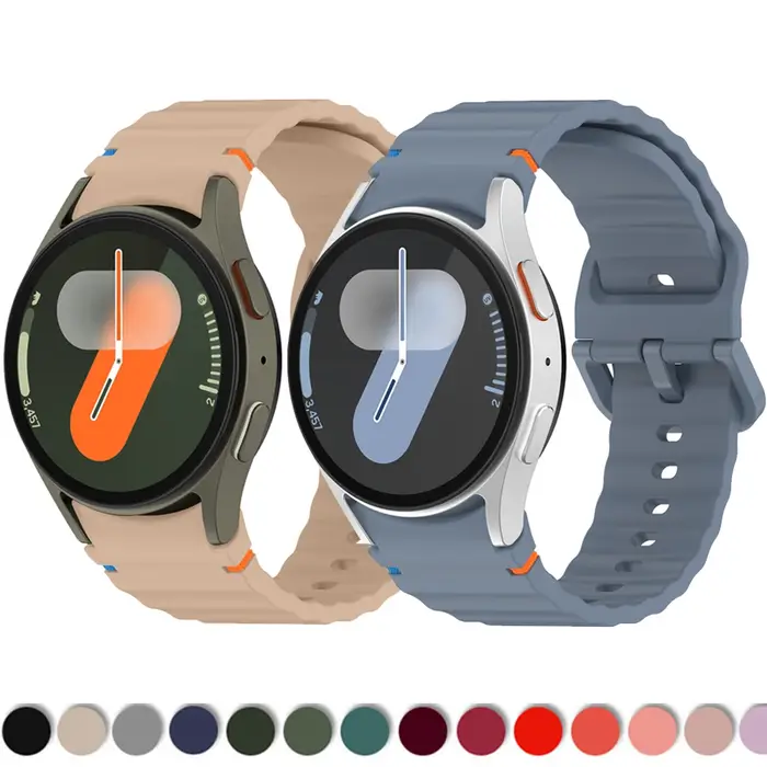 Bracelet en silicone pour Samsung Galaxy Watch, 7, 6, 4, 5 Pro FE, 44mm, 40mm, Original, Classique, 43mm, 47mm