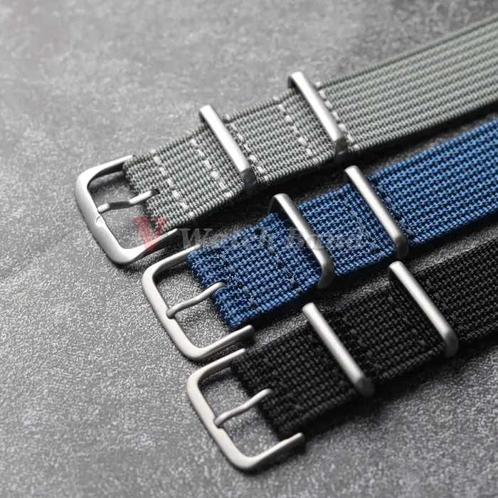 Nouveau bracelet de montre en Nylon nervuré