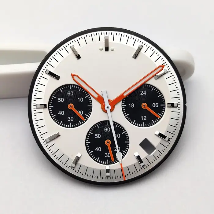 Kit de cadran et aiguilles de montre chronographe multifonctionnel pour homme 32
