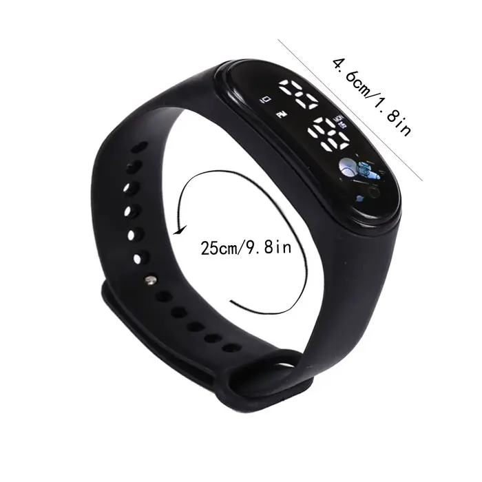 Montre intelligente étanche en silicone pour enfants