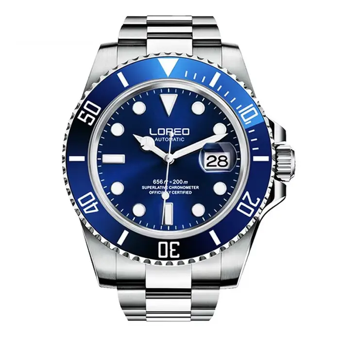 LOREO Original hommes montre d'affaires 20ATM étanche montre-bracelet haut de gamme Sport décontracté mouette