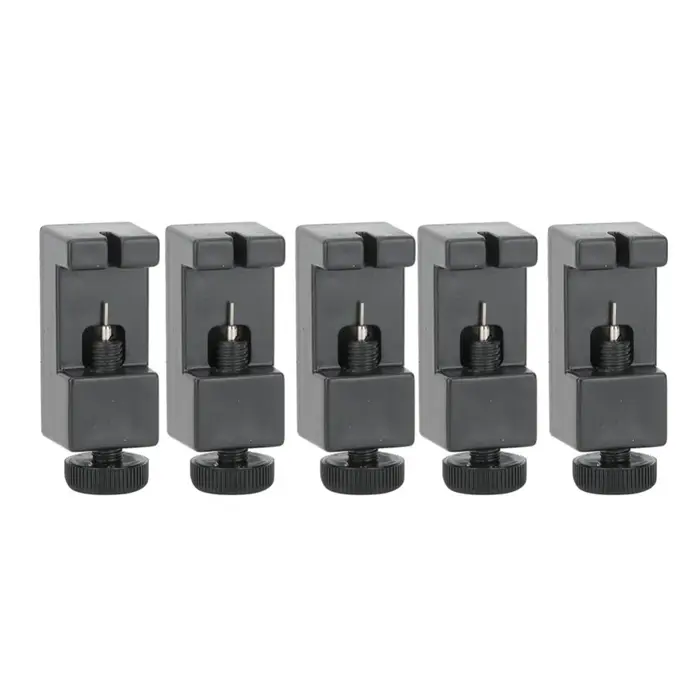 Lot de 5 outils de réparation de maillons de bracelet de montre réglables, mini outil noir pour enle