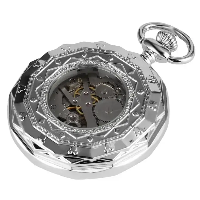 Montre de Poche Mécanique à Remontage Manuel pour Homme et Femme