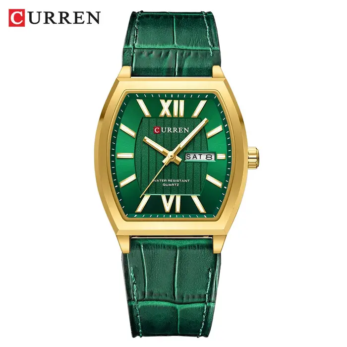 Montre pour homme CURREN au design minimaliste moderne avec jour et date