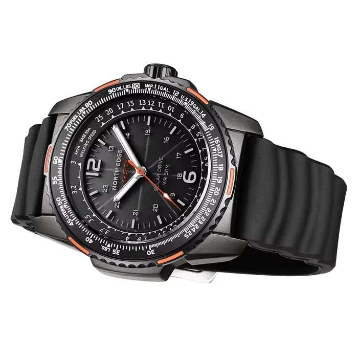 Montre solaire d'extérieur pour hommes