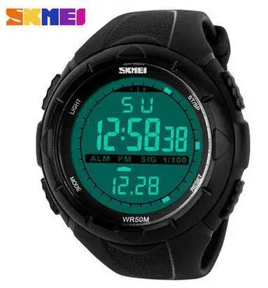 SKMEI-Montres de sport militaires numériques pour hommes, montres-bracelets étanches, natation et es