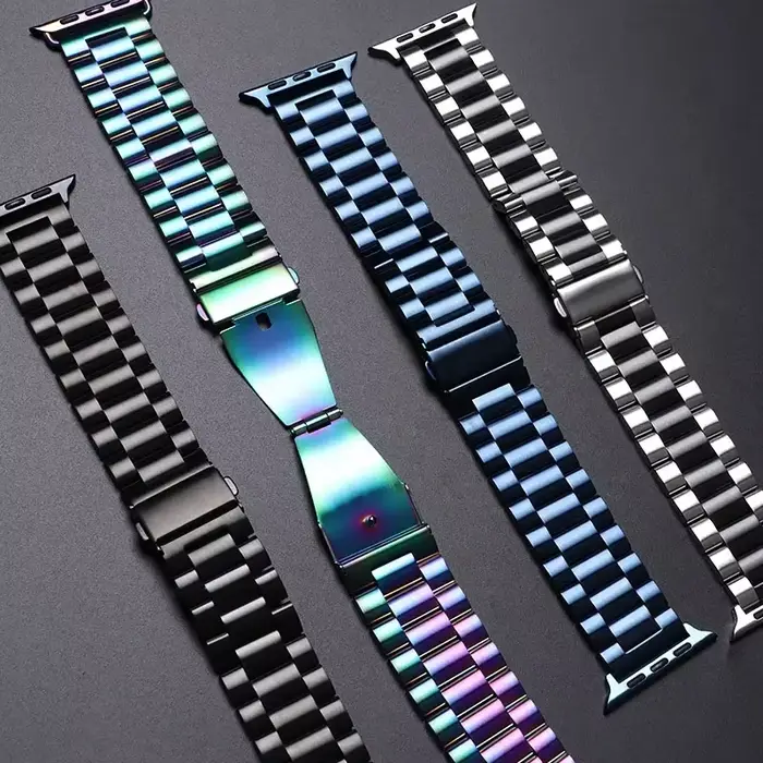 Bracelet en acier inoxydable pour Apple Watch Ultra 3 2 49 45 41 40 46 38 42 44mm