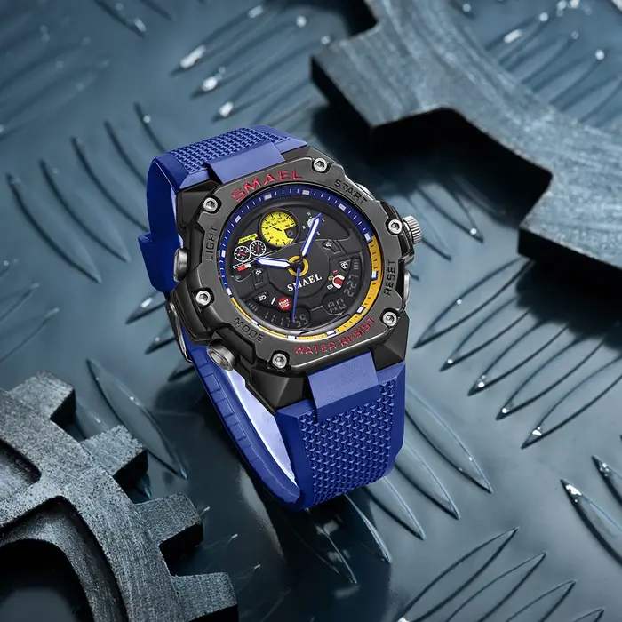 Montres de sport numériques LED pour hommes