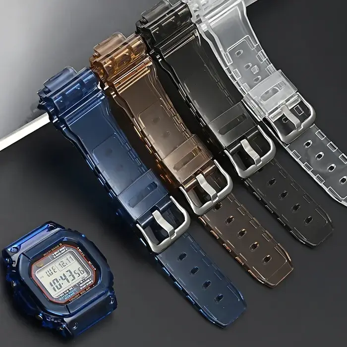 Lunette de bracelet de montre transparente pour Casio G-SHOCK DW5600 GW-M5610 GLS-5600