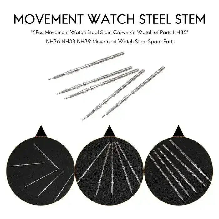 Tige de montre en acier inoxydable