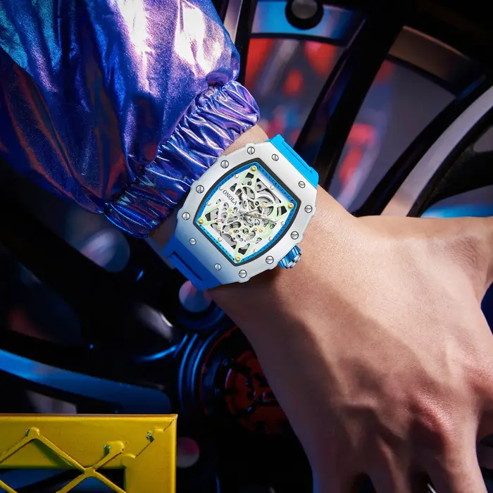 ONOLA montres pour hommes haut de gamme mouvement automatique mode sport lumineux 30M étanche mécanique