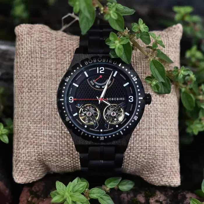 Montres mécaniques en bois pour hommes BOBO BIRD