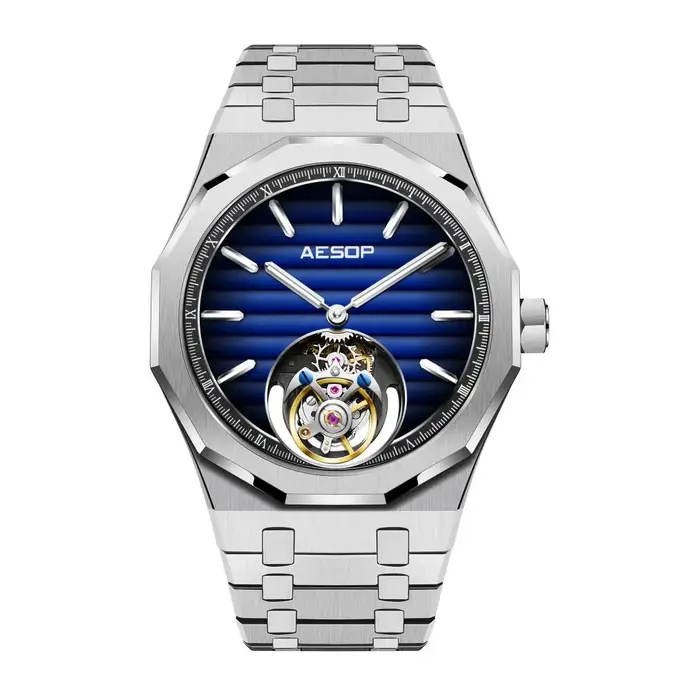 AESOP Flying Tourbillon mécanique squelette montre pour homme montres de luxe étanche