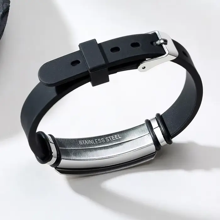 Bracelets personnalisés en Silicone pour hommes