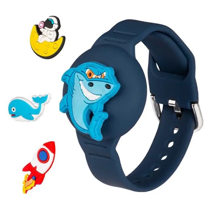 Bracelets étanches pour enfants - Bracelet en silicone souple avec traceur caché - Support de traceu