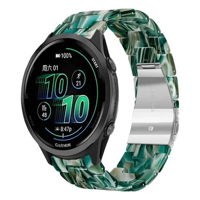 Bracelet en résine 20/22mm pour Garmin Forerunner 970 965 955 265 55 165, bracelet pour Garmin 570 47/42mm Active 6 Venu 4 45mm