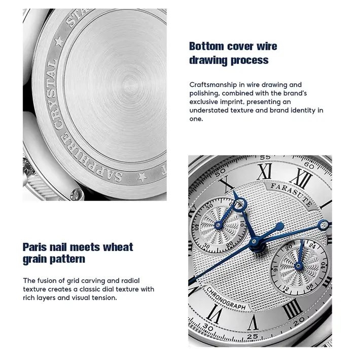 FARASUTE 2025 nouvelles montres rétro pour hommes montre à Quartz