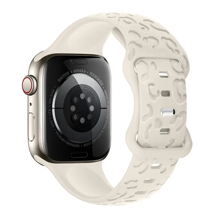 Bracelet pour Apple Watch Band, Bracelet Correa gravé, iWatch Series Ultra, 7, SE, 3, 6, 8, 5, 4, 45
