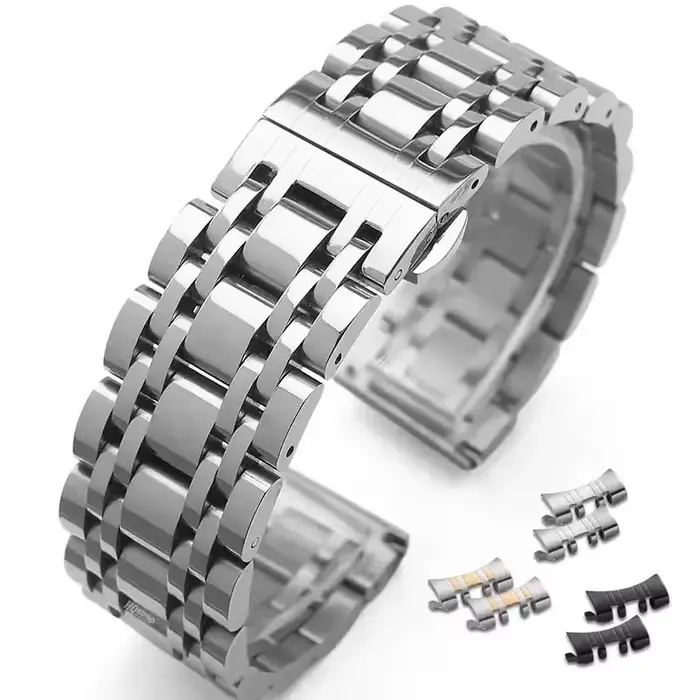 Bracelet en acier inoxydable solide 18mm 20mm 22mm