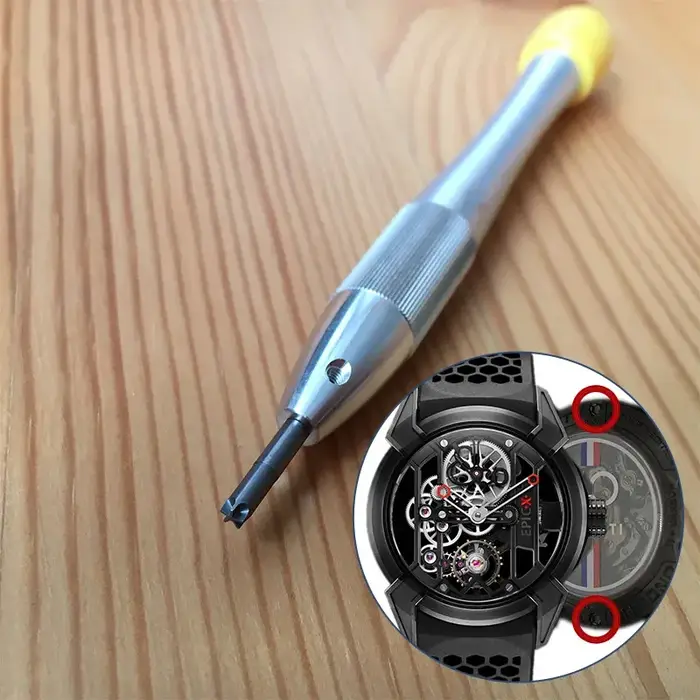 Tournevis à cinq points de 2.35mm de diamètre pour montre automatique JaCob & Co.Epic X