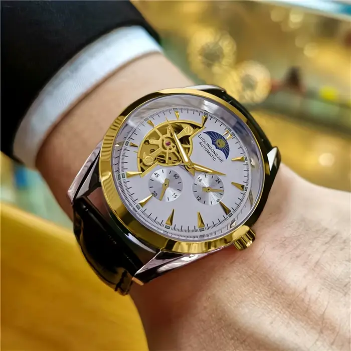 Montre mécanique de luxe haut de gamme pour hommes d'affaires