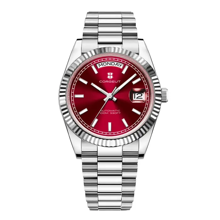 Montre homme CORGEUT 36MM ST1644 automatique mécanique de luxe avec saphir