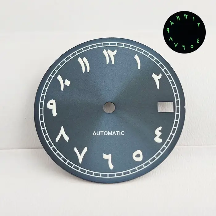 Montre pour hommes, cadran numérique arabe NH35