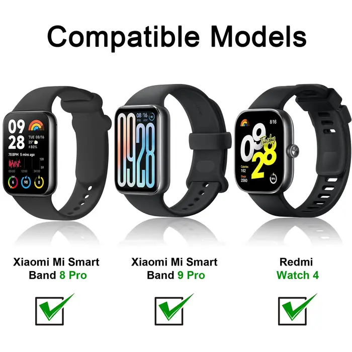 Bracelet en Silicone pour Xiaomi Mi Smart Band 8 Pro /9 Pro