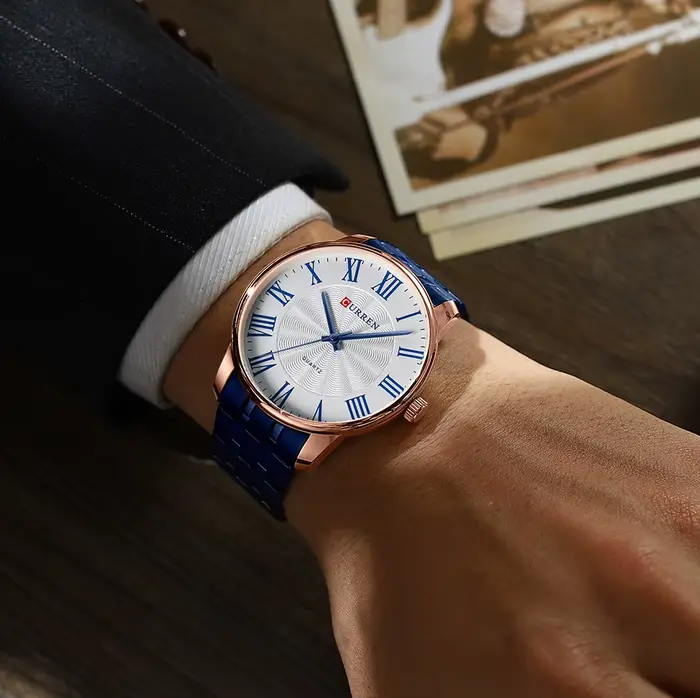 Montre à quartz minimaliste pour homme Curren 8422