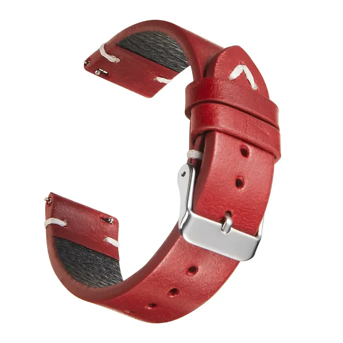 Vintage véritable 18mm 19mm 20mm 22mm huile cire cuir Bracelet de montre bracelets pour Seiko pour Samsung Galaxy bande